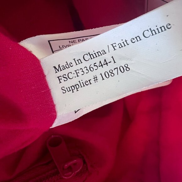 Marimekko Tote Poppy Breast Cancer Awareness Red Black Green Canvas Bag - Picture 14 of 14